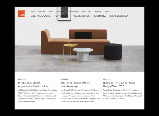 Dennis Adelmann Multidisciplinary Design E15 Furniture